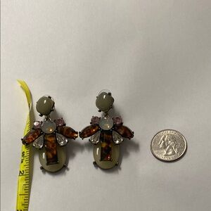 BaubleBar and gal v glam Gray and Brown Cluster Earrings